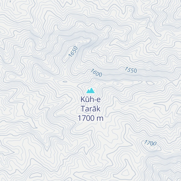 Map of Kūh-e Tarāk