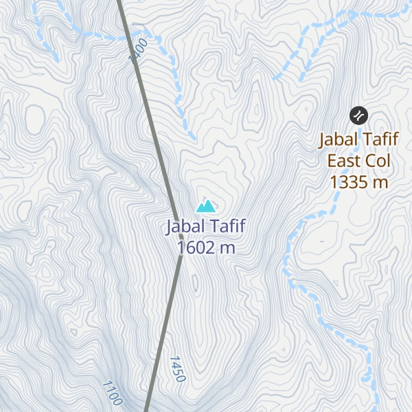 Map of Jabal Tafif