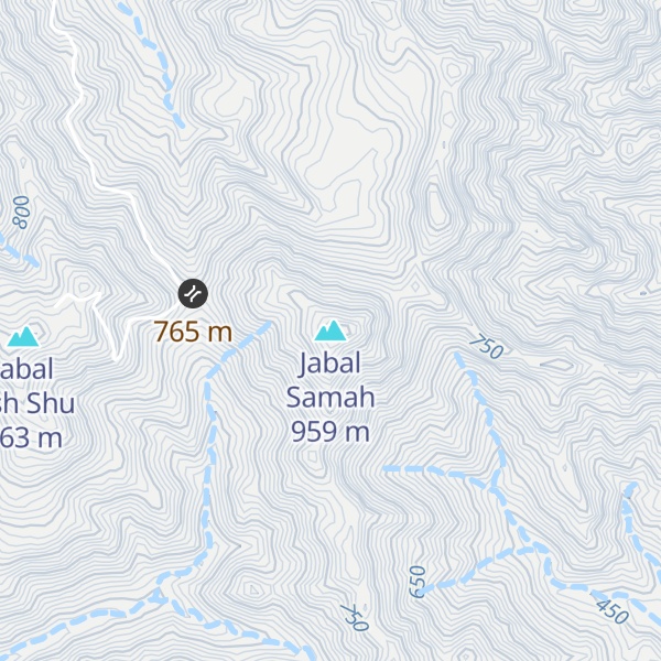 Map of Jabal Samah