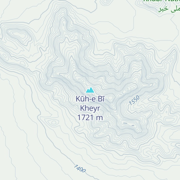 Map of Kūh-e Bī Kheyr