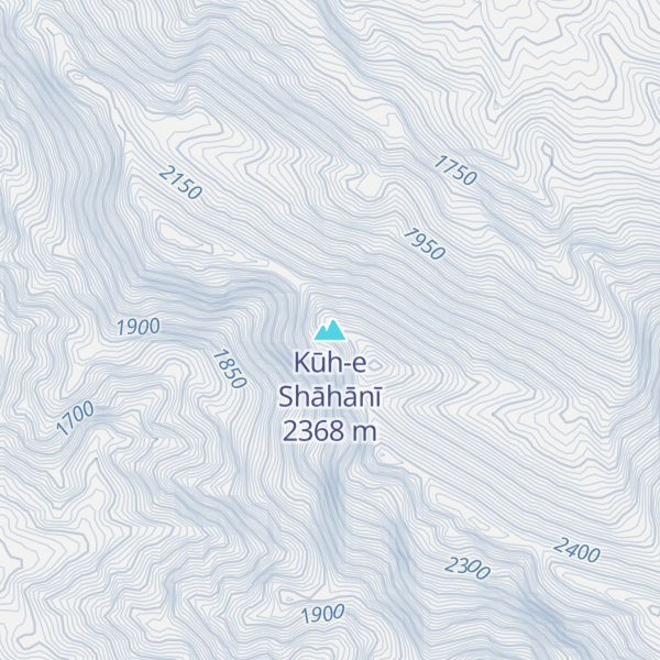 Map of Kūh-e Shāhānī