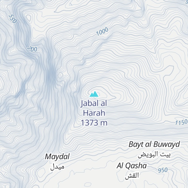 Map of Jabal al Harah