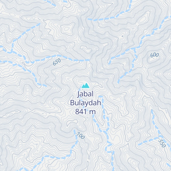 Map of Jabal Bulaydah
