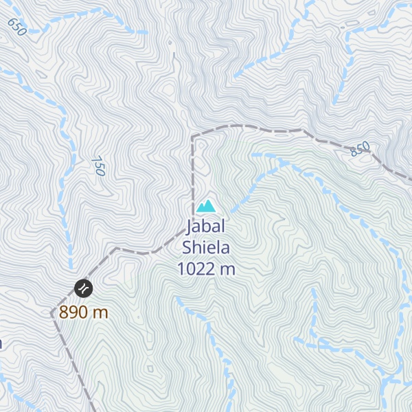 Map of Jabal Shiela
