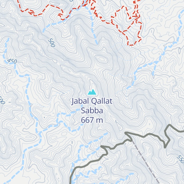 Map of Jabal Qallat Sabba