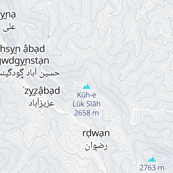 Map of Kūh-e Lūk Sīāh