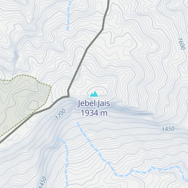 Map of Jebel Jais