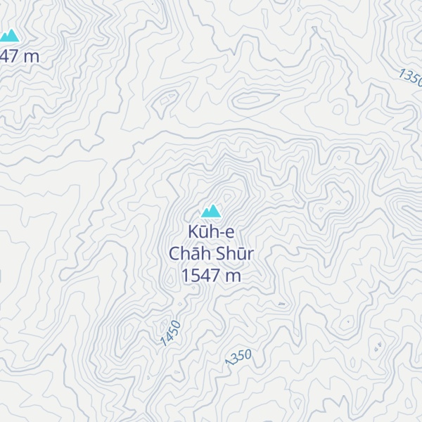 Map of Kūh-e Chāh Shūr