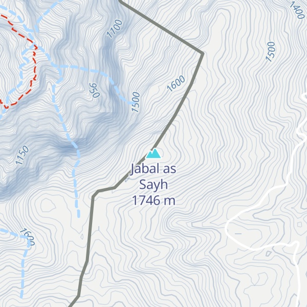 Map of Jabal as Sayh