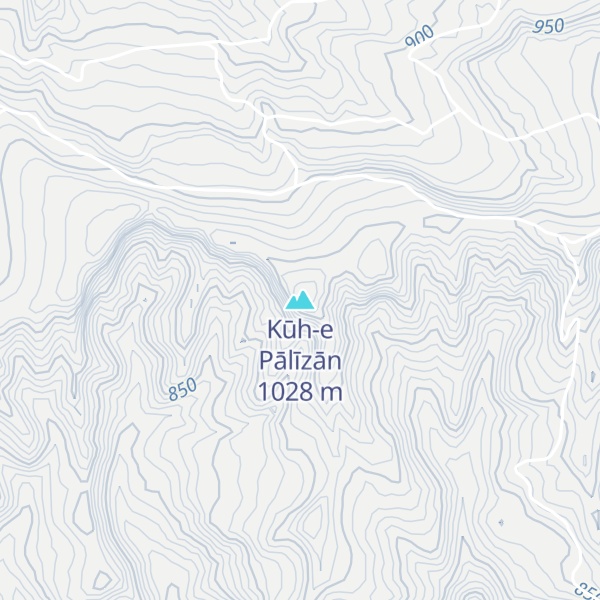 Map of Kūh-e Pālīzān