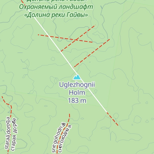 Map of Uglezhognii Holm