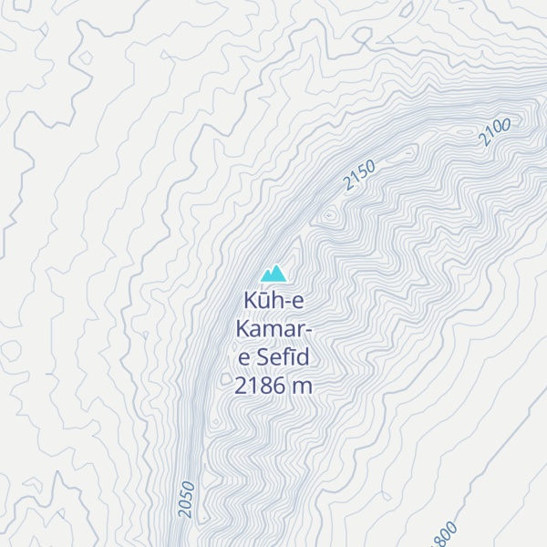 Map of Kūh-e Kamar-e Sefīd
