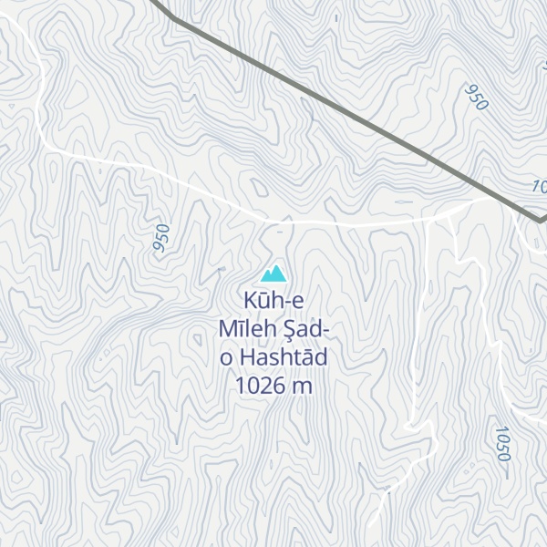 Map of Kūh-e Mīleh Şad-o Hashtād