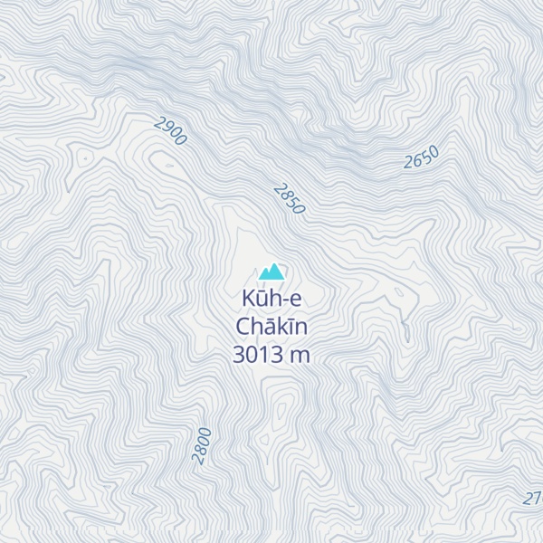 Map of Kūh-e Chākīn