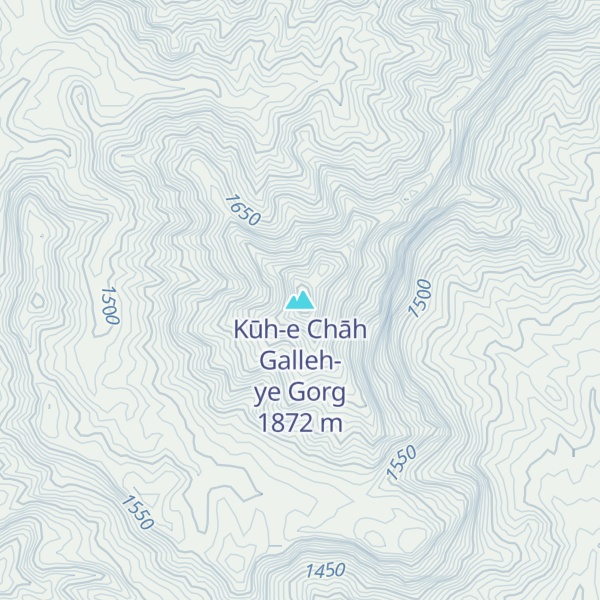 Map of Kūh-e Chāh Galleh-ye Gorg