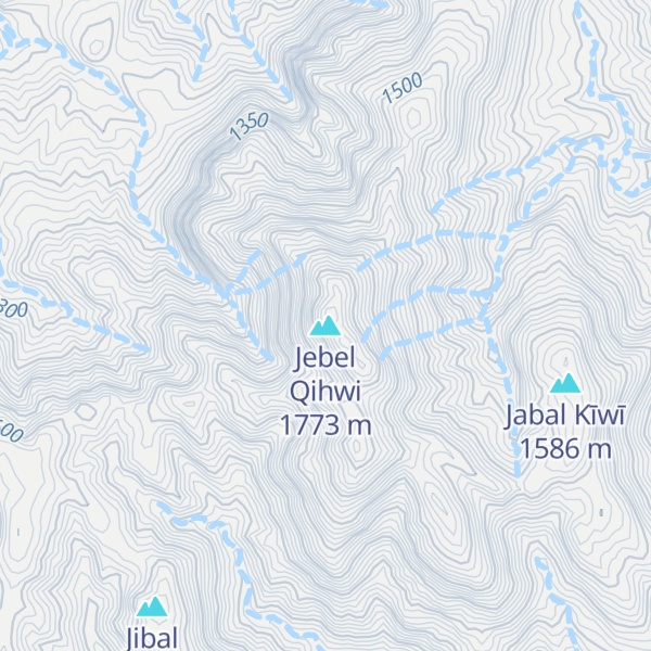 Map of Jebel Qihwi