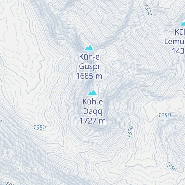 Map of Kūh-e Daqq