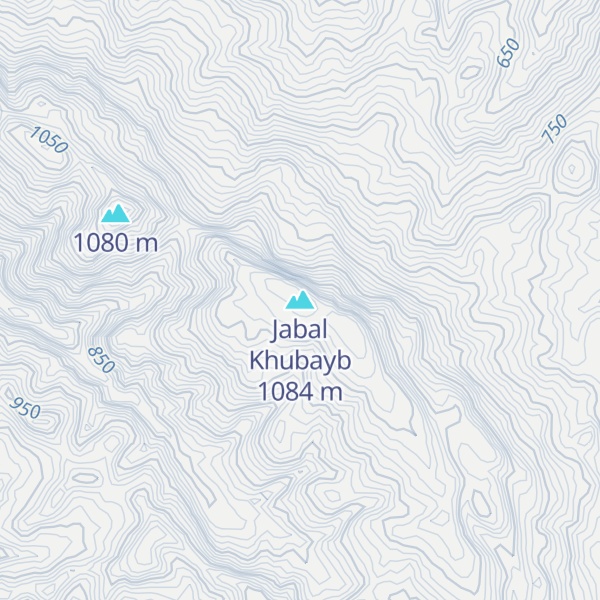 Map of Jabal Khubayb