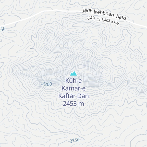 Map of Kūh-e Kamar-e Kaftār Dān