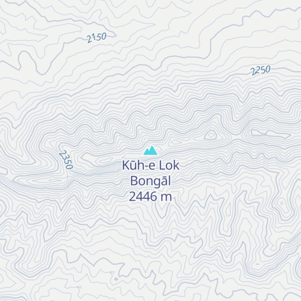 Map of Kūh-e Lok Bongāl