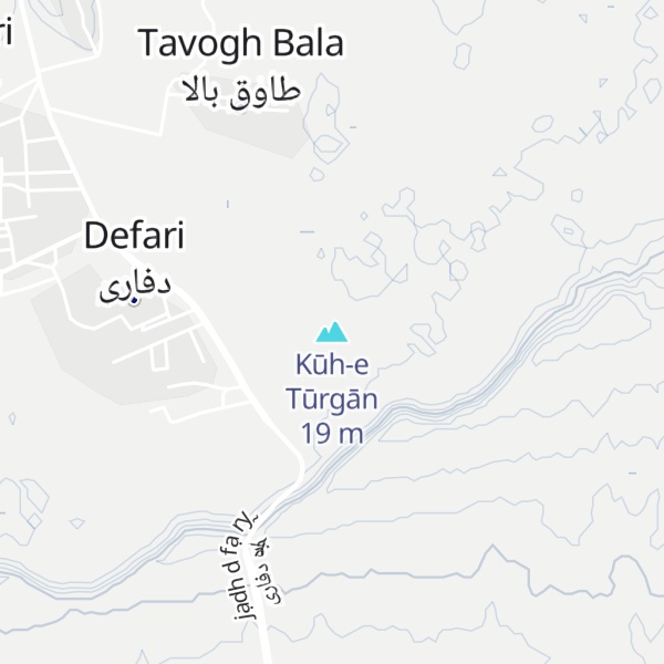 Map of Kūh-e Tūrgān