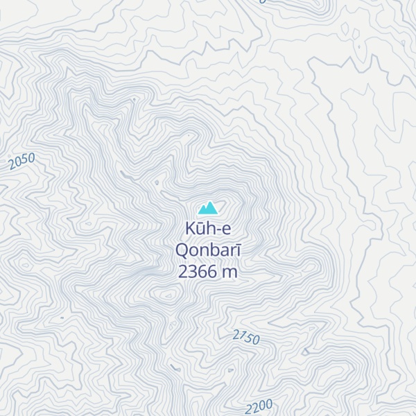 Map of Kūh-e Qonbarī