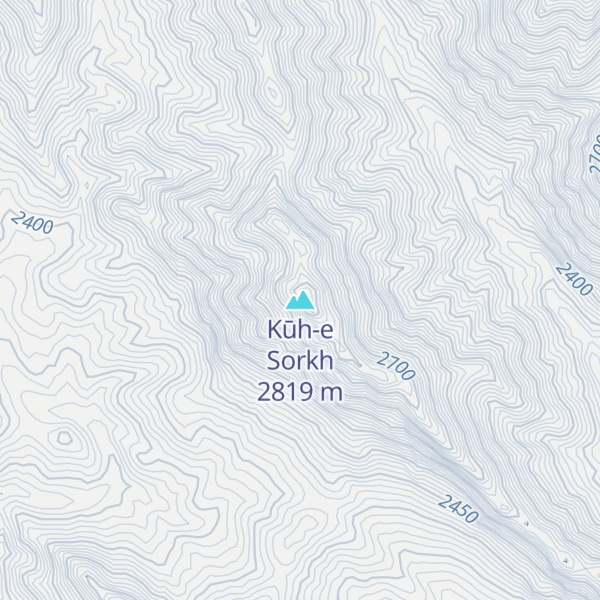 Map of Kūh-e Sorkh