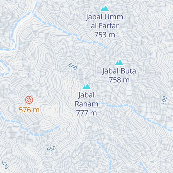 Map of Jabal Raham