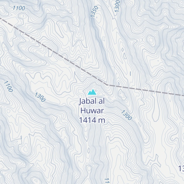 Map of Jabal al Huwar