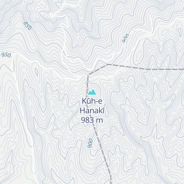 Map of Kūh-e Hanakī