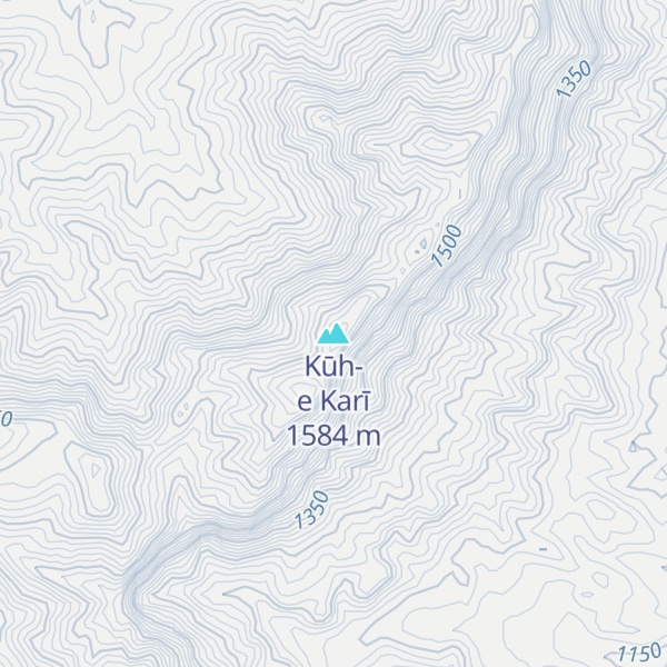 Map of Kūh-e Karī