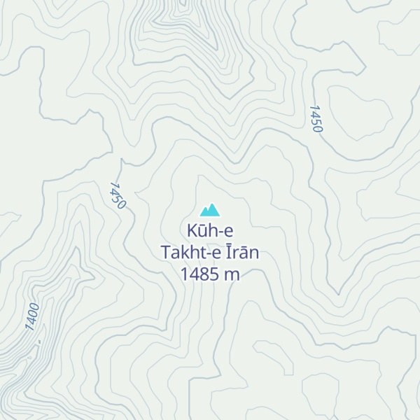 Map of Kūh-e Takht-e Īrān