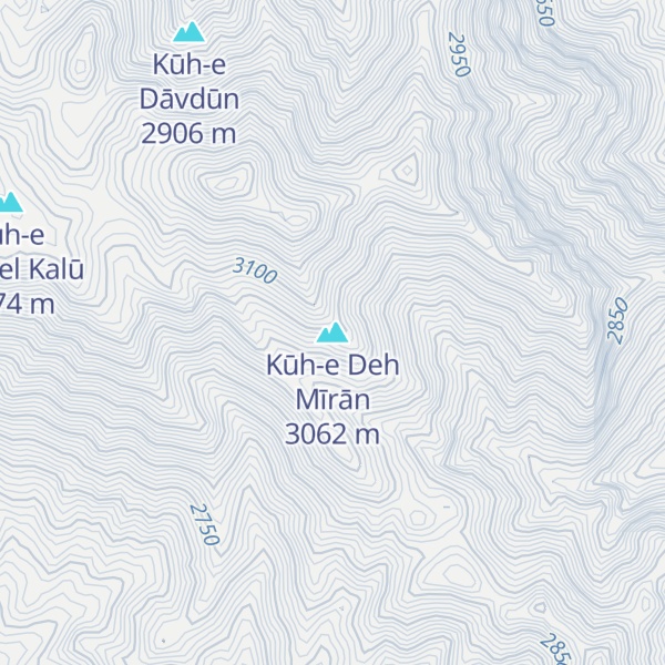 Map of Kūh-e Deh Mīrān