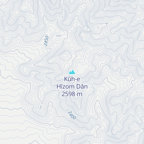 Map of Kūh-e Hīzom Dān