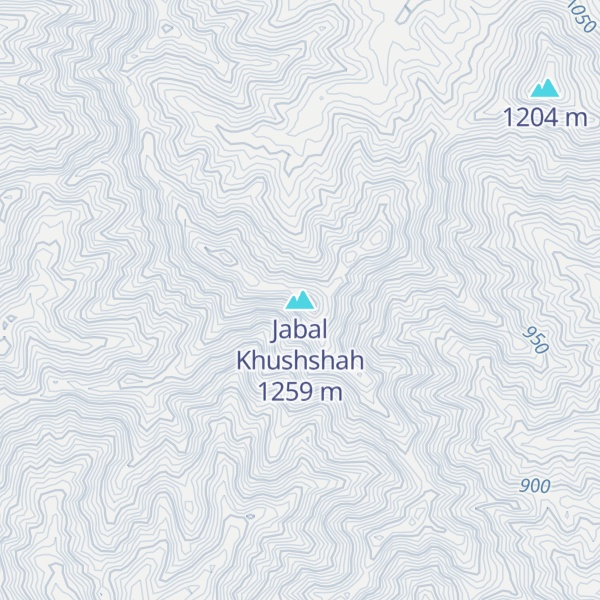 Map of Jabal Khushshah