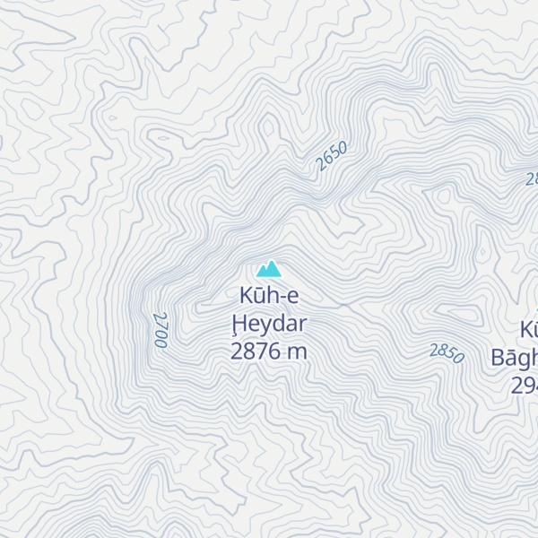 Map of Kūh-e Ḩeydar