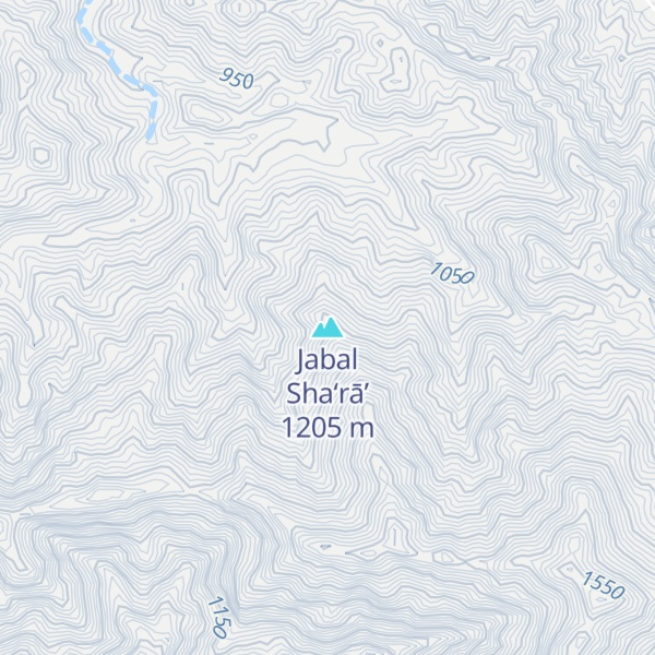 Map of Jabal Sha‘rā’