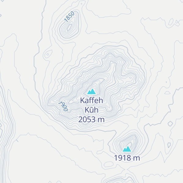 Map of Kaffeh Kūh