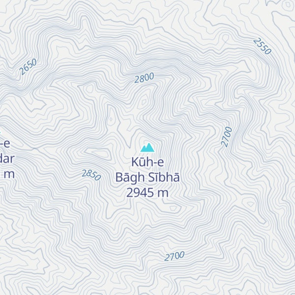 Map of Kūh-e Bāgh Sībhā
