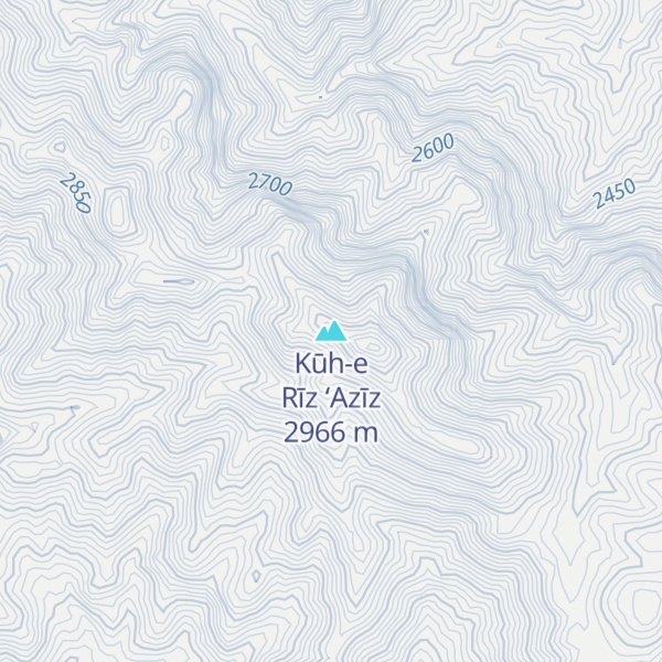 Map of Kūh-e Rīz ‘Azīz