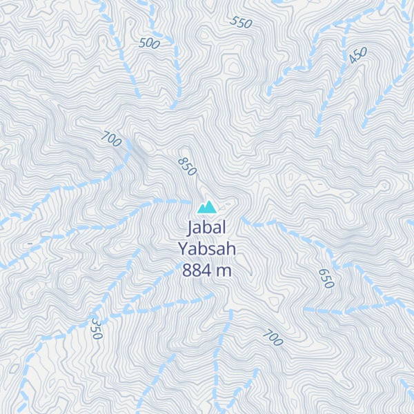 Map of Jabal Yabsah