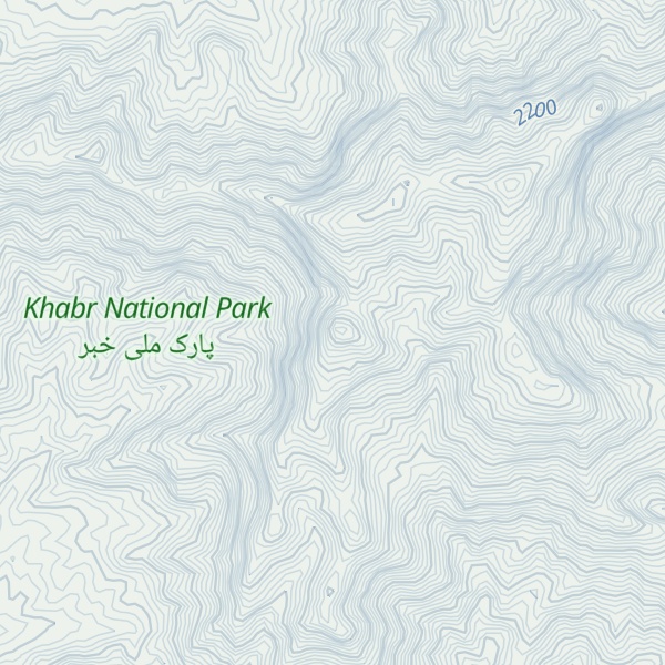 Map of Kūh-e Zanjīr Āvīz