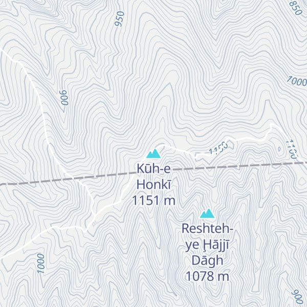 Map of Kūh-e Honkī