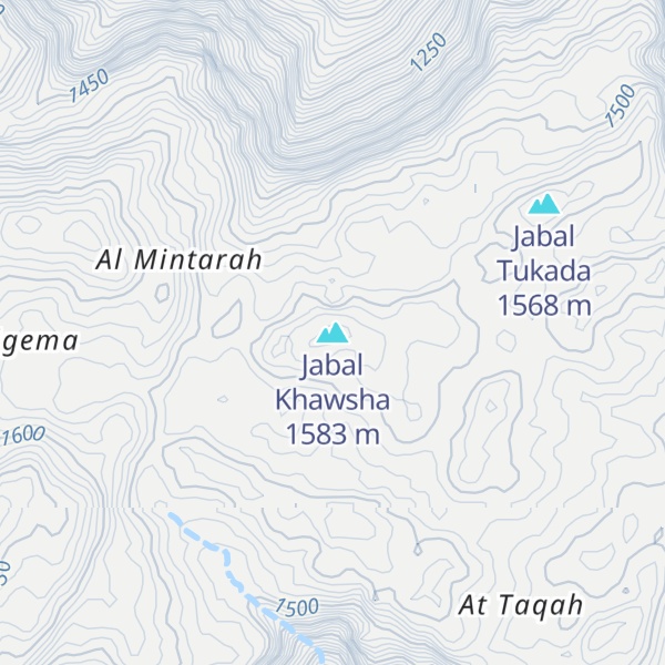 Map of Jabal Khawsha