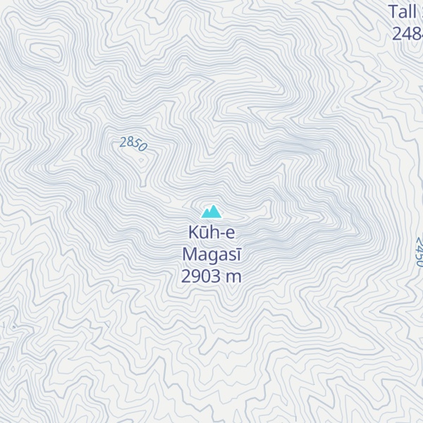 Map of Kūh-e Magasī