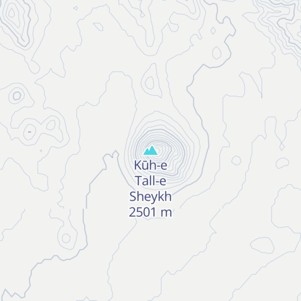 Map of Kūh-e Tall-e Sheykh