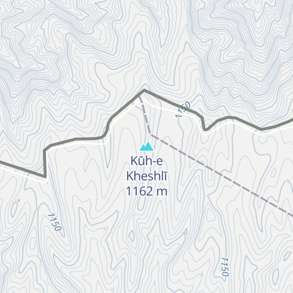Map of Kūh-e Kheshlī