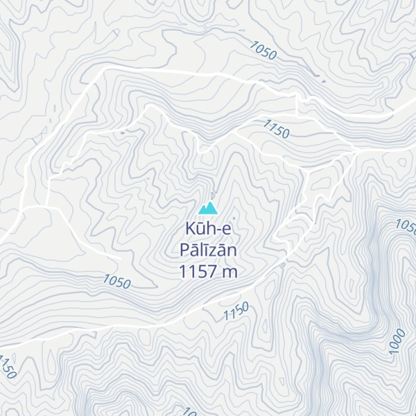 Map of Kūh-e Pālīzān