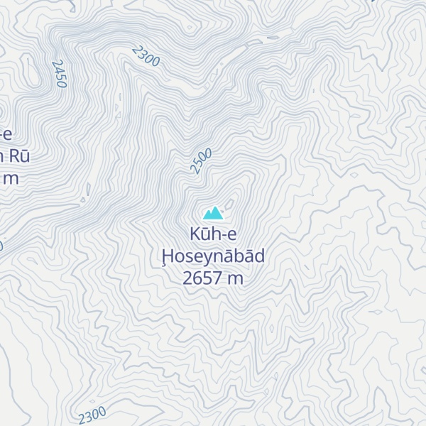 Map of Kūh-e Ḩoseynābād