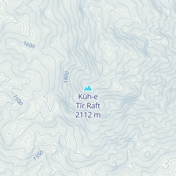Map of Kūh-e Tīr Raft